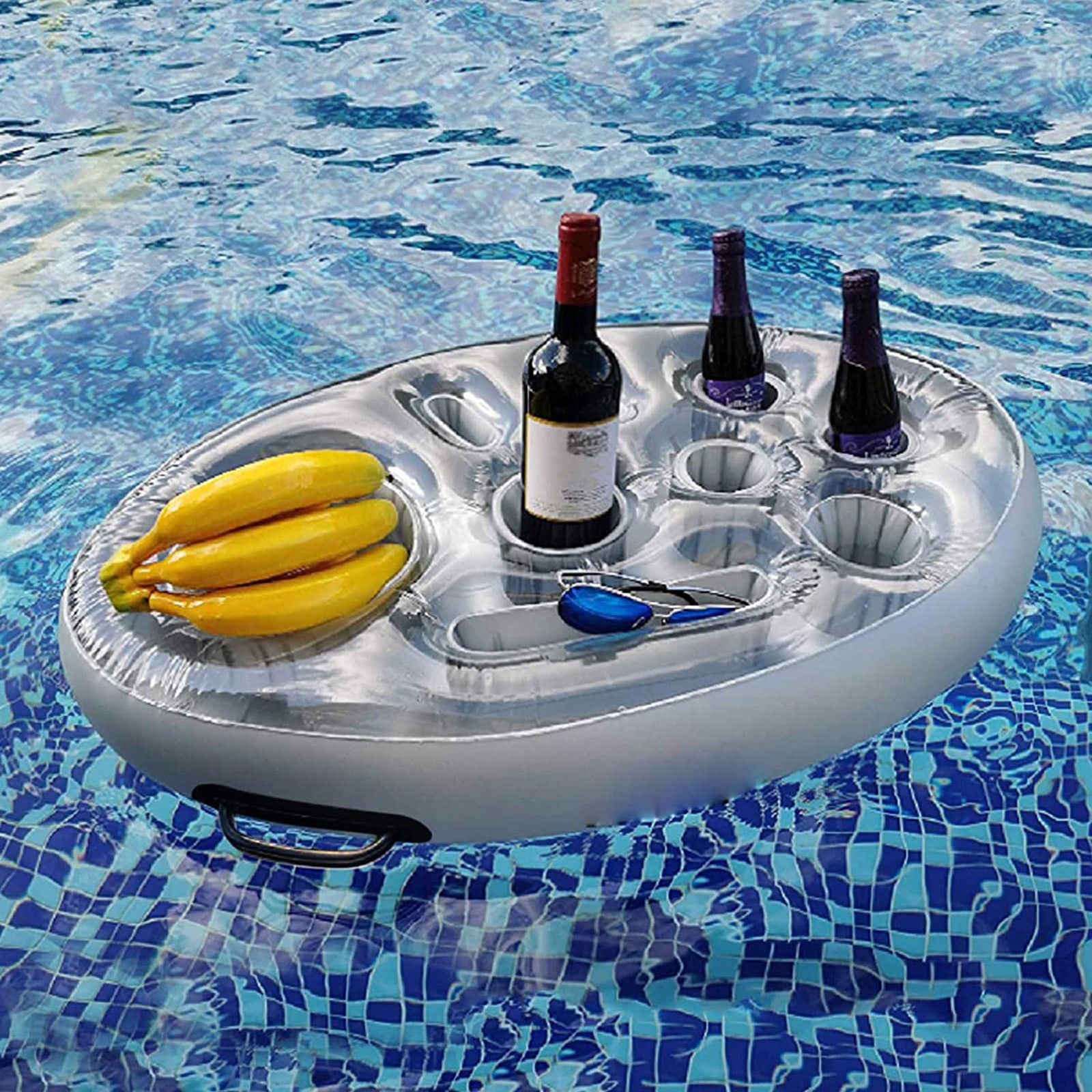 50 x 70cm Portable Inflatable Floating Drink Holder Multi Holes Large Capacity Drink Float for Pools Hot Tub 50 x 70cm Portable Inflatable Floating Drink Holder Multi Holes Large Capacity Drink Float for Pools Hot Tub